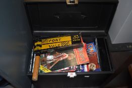 A filing box containing a large quantity of football programmes, mainly Stoke City, and sold