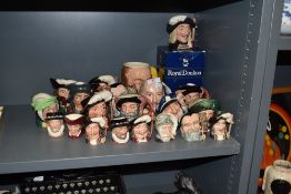 A group of twenty Royal Doulton and one other character jugs, various sizes
