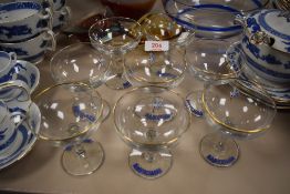 Eight mid century advertising cocktail glasses for Babycham