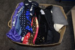 A selection of ladies vintage fashion dresses and skirts in 80's and 90's fabrics
