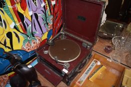 An art deco era shellac record player by Brunswick Cliftophone