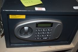 A modern digital storage safe with key code