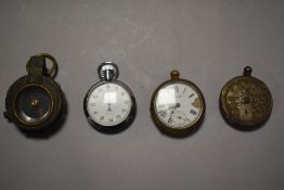A WWI period compass, marked for Samson Morden & Co and dated 1918, sold along with two white