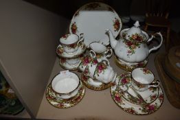 A Royal Albert Old Country Roses part tea service