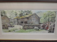 A Ltd Ed print, after Graham Carver, Midday Boredale Cumbria, signed and num, 411/500, 31 x 62cm,