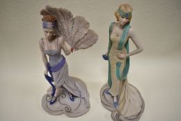 Two figurines by Coalport from the Roaring Twenties collection