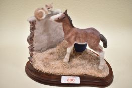 A James Herriot for Border Fine Arts figure study titled New Friend A6248