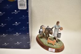 A James Herriot Border Fine Arts figure study titled Milking Time A3703