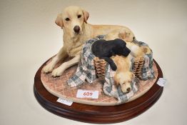 Border fine arts'Labrador and pups,Yellow,B0350A, 45/950.