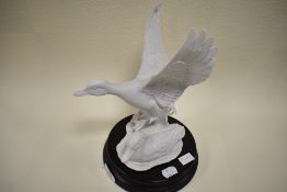 A Kaiser West German ceramic study of ducks,matt white, on base, ltd 1523/200.