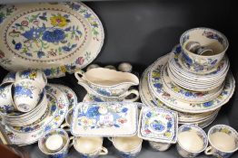 A large selection of Masons 'Regency' pattern dinner and tea wares, including plates, gravy boats,