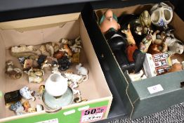 A quantity of sundry animal figures, to include Wade whimsies.