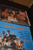 Five original vintage movie film poster quads including Puppet on a Chain, Concrete Jungle, Escape