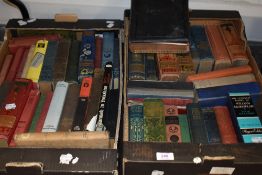 Two boxes of vintage library volumes
