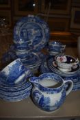 A nice selection of Spode dinner wares in the Italian design including plates dishes and tea cups