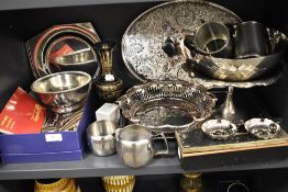 A Pair of silver-plated 'Chateau De Meursault' Taste De Vin, of traditional design, sold along