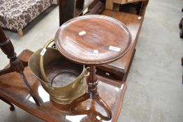 A reproduction mahogany wine table, in the 19th century style.