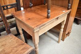 A traditional pine occasional table, approx. 65 x 45cm