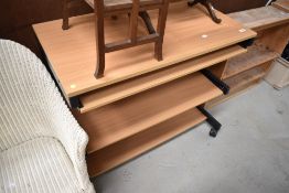 A modern laminate computer desk