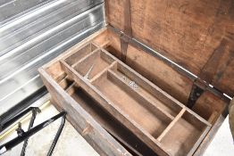 An antique tool chest