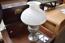A paraffin style table lamp