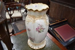 A 20th century Blakeney pottery stick or umbrella stand, of ovoaid form with moulded and flared rim,