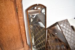 An earl 20th Century mahogany full length wall mirror
