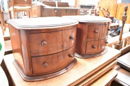 Two 19th Century mahogany jewellery drawer sets