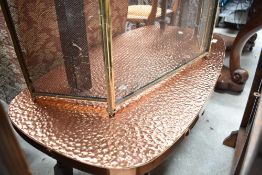 A 1930's oak 'Revertable' style folding card table