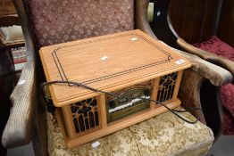 A reproduction gramophone/CD player