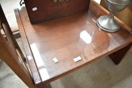 A vintage teak coffee table