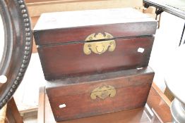 Two traditional stationery boxes