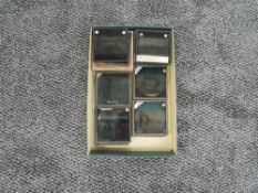 A collection of Lantern Slides including Boer War, early German Naval Ships & Zeppelins