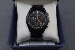 A gent's Rotary chronospeed wrist watch GB03372/04 having baton numeral dial with a trio of inner