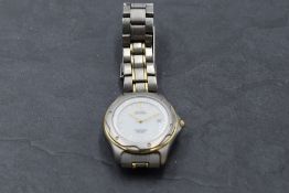 A gent's Citizen Eco Drive titanium wrist watch no: 7875-H01121TA having luminous baton numeral dial
