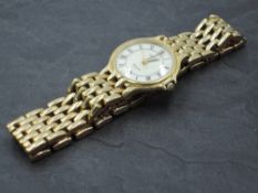 A lady's gold plated Zenith Concerto wrist watch no: SO.0180.195, having Roman numeral dial with