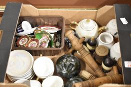 A selection of ceramics including dolls tea set