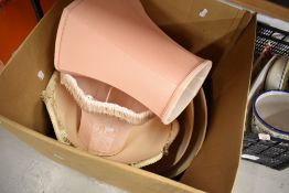 A selection of light and lamp shades