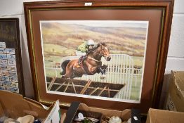 A print of race horse