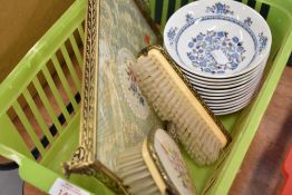 A selection of Doulton bowls and dressing table items