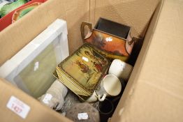 A selection of decorations and collectable tins