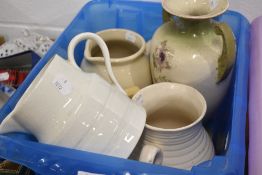 A selection of water and milk jugs