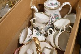 A selection of ceramics including part tea service