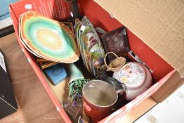 A selection of ceramics and glass wares