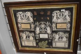A late Victorian decoupage mural of religious interest