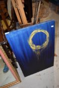 An original painting on canvas, 'The Wormhole', approx. 51 x 77cm