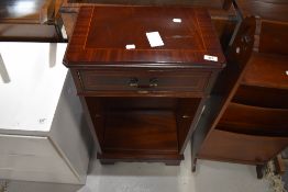 A reproduction Regency bedside or similar cabinet