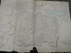 A substantial collection of 19th century and later ordnance survey guides and maps for local land