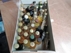Thirty Five Miniature bottles of Distillery Own Bottlings Whisky, including Cardhu 12 Year Old,