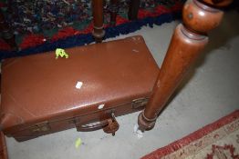A vintage suitcase.